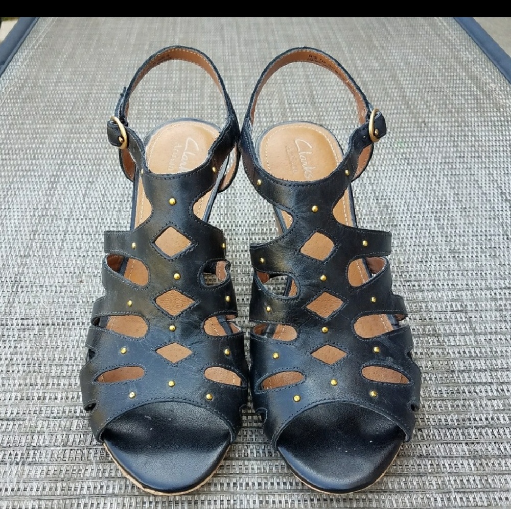 Clark's Artisan Fiddle String Strappy Wedges